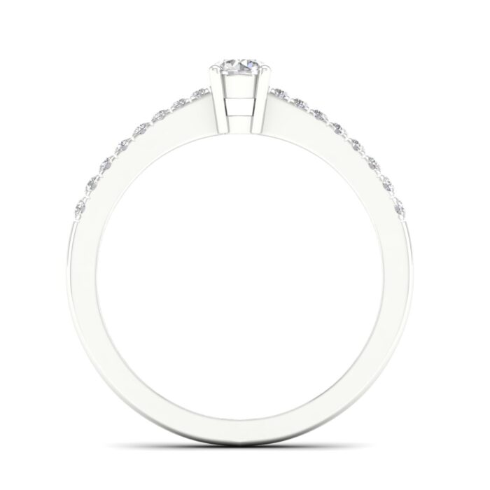 Kullast sõrmus teemantidega 0,27 ct. Kood: 10hkb,12hf,14hh - Image 2