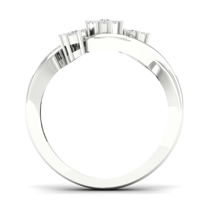 Kullast sõrmus teemantidega 0,25 ct. Kood: 1hkb - Image 3