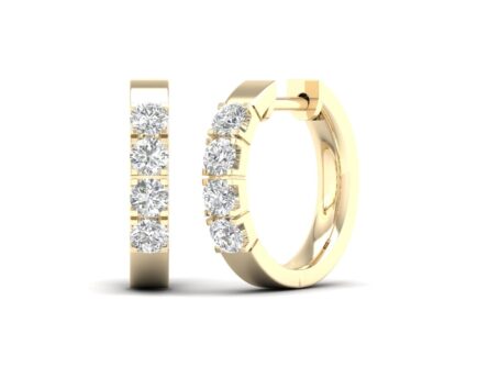 Kullast kõrvarõngad teemantidega 0,32 ct. Kood: 10hkc, 94hka
