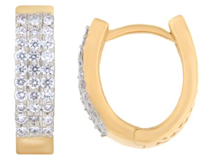 Gold earrings with 0,23 ct diamonds. Code: 20ay, 133ae