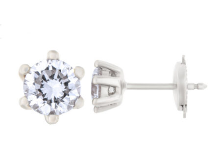 Kullast kõrvarõngad teemantidega 1,01 ct. Kood: 94ap
