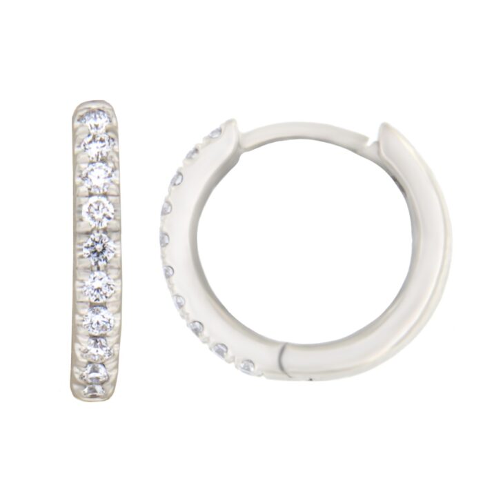 Kullast kõrvarõngad teemantidega 0,15 ct. Kood: 85ay, 197ae