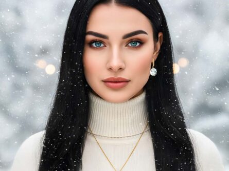 Kullast kõrvarõngad ja ripatsid mäekristallidega Komplekt: er0153-150-12 + pn0150-12