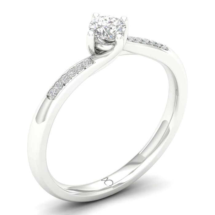 Kullast sõrmus teemantidega 0,23 ct. Kood: 65hkb,61hc - Image 2
