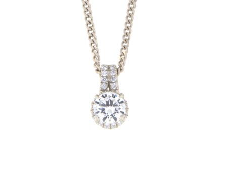 Kullast ripats teemantidega 0,59 ct. Kood: 4ap