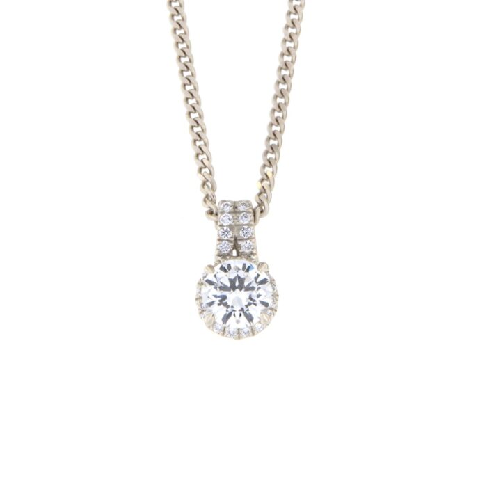 Kullast ripats teemantidega 0,59 ct. Kood: 4ap