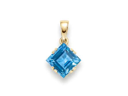 Kullast ripats topaasiga Kood: pn0151-swiss-blue-topaas