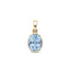Kullast ripats topaasiga Kood: pn0154-topaas