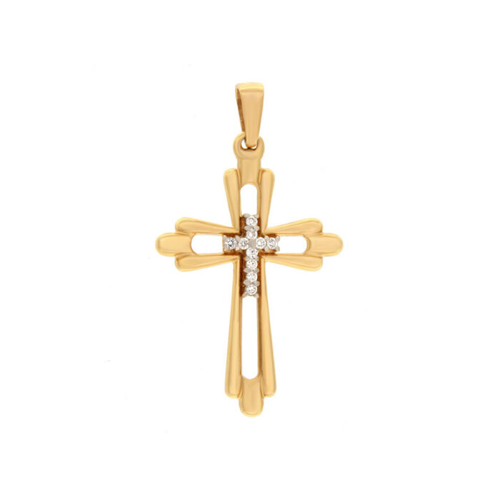 Kullast ripats teemantidega 0,16 ct. Kood: pn0306