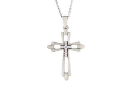 Kullast rist teemantiga 0,16 ct. Kood: pn0306-v