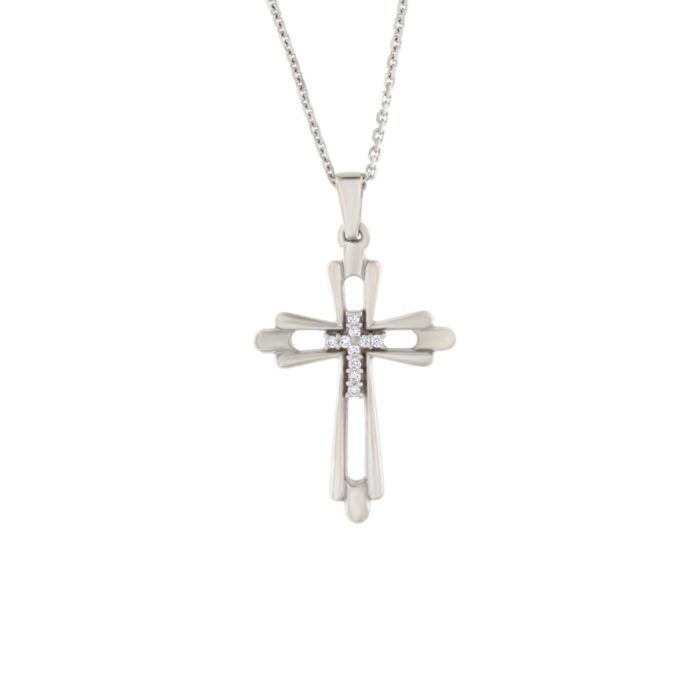 Kullast rist teemantiga 0,16 ct. Kood: pn0306-v