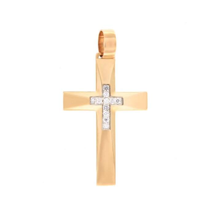 Kullast ripats teemantidega 0,18 ct. Kood: pn0309