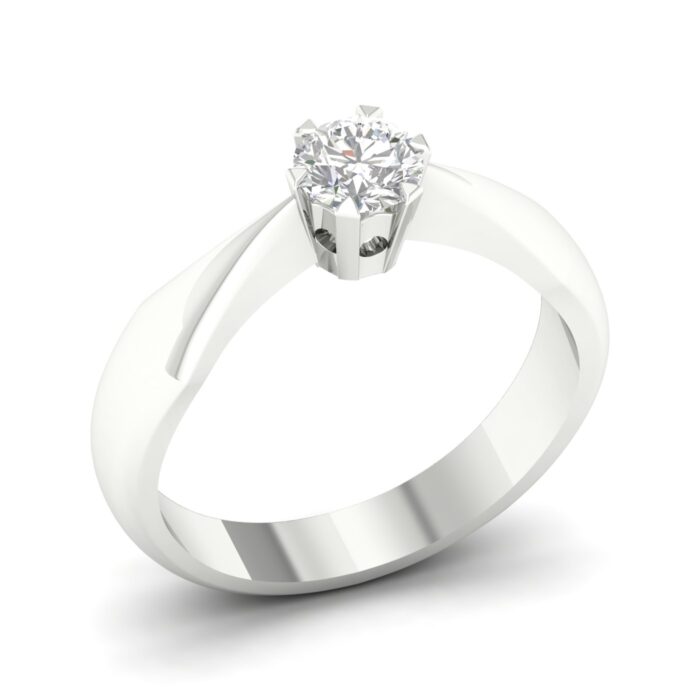 Kullast sõrmus teemantiga 0,30 ct. Kood: 14ha , 60hk - Image 3
