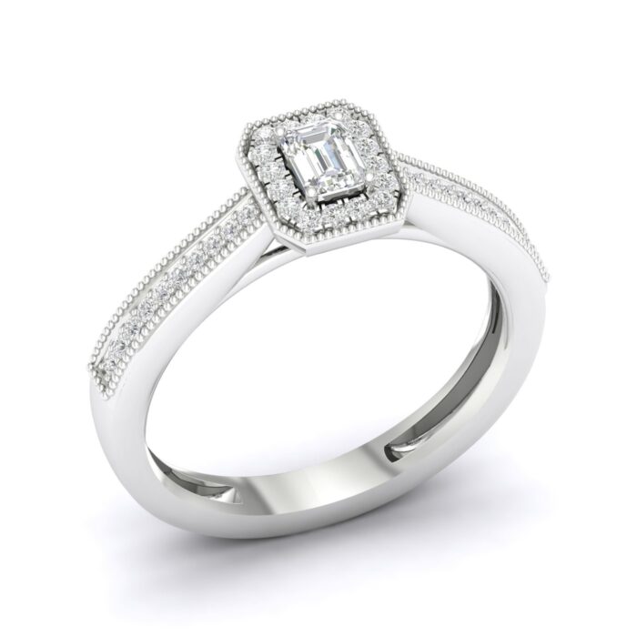 Kullast sõrmus teemantidega 0,33 ct. Kood: 36hkb,2hc - Image 5