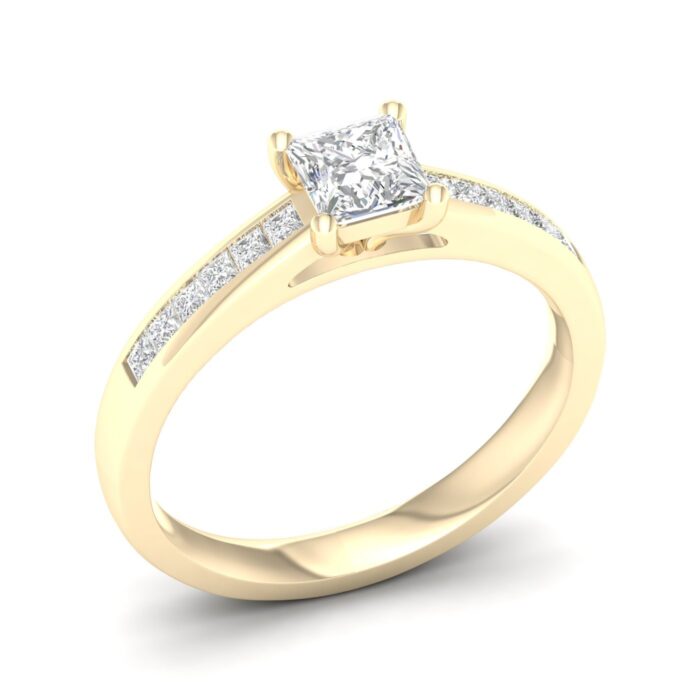 Kullast sõrmus teemantidega 0,75 ct. Kood: 38hkb,33hh - Image 5