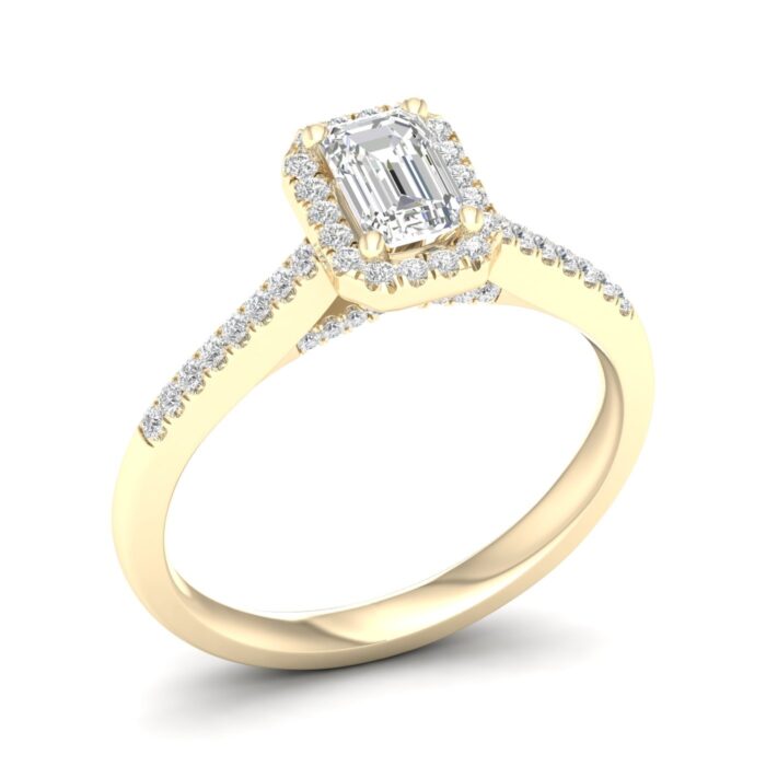 Kullast sõrmus teemantidega 0,75 ct. Kood: 48hkb,130hm - Image 3