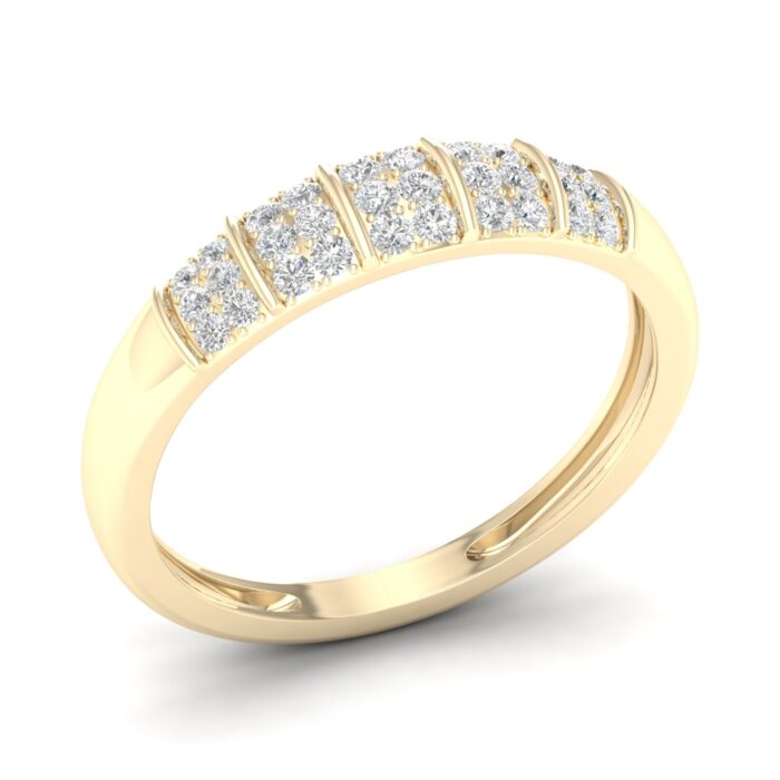 Kullast sõrmus teemantidega 0,25 ct. Kood: 24hkb,24hh - Image 4