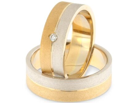 ˇKullast abielusõrmus teemantiga Kood: Rn0108-6-1/2vm2-1/2km2-1k