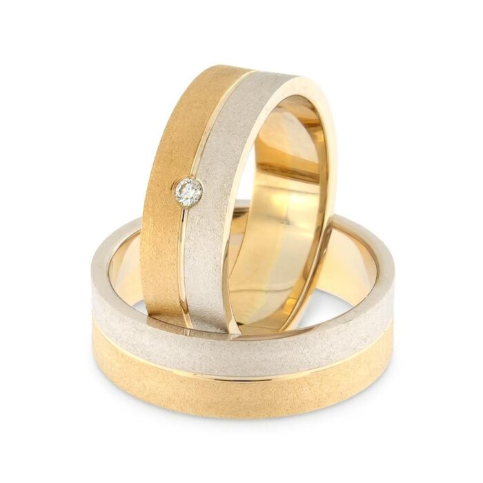 ˇKullast abielusõrmus teemantiga Kood: Rn0108-6-1/2vm2-1/2km2-1k