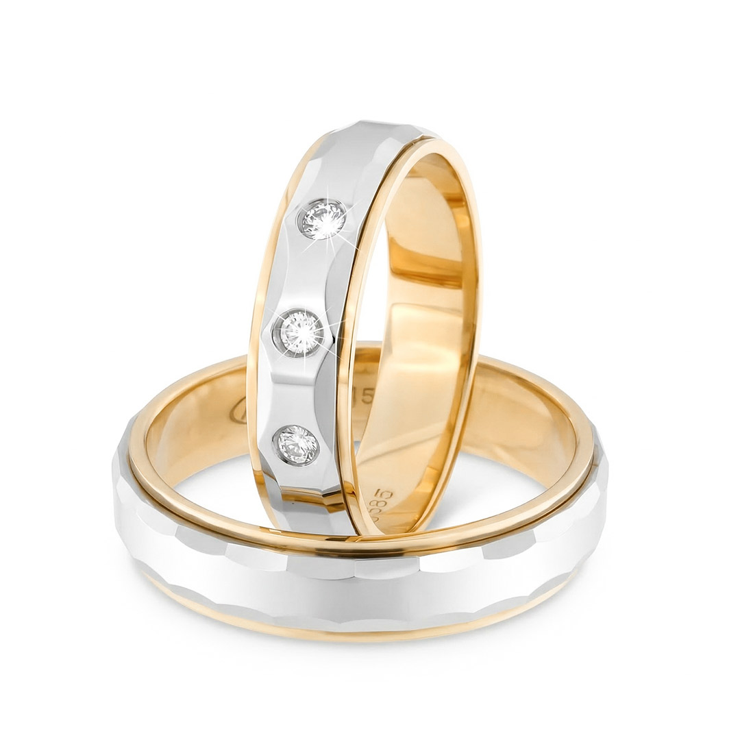 Kullast abielusõrmus teemantidega Kood: rn0111-5l-pvl-ak-3k