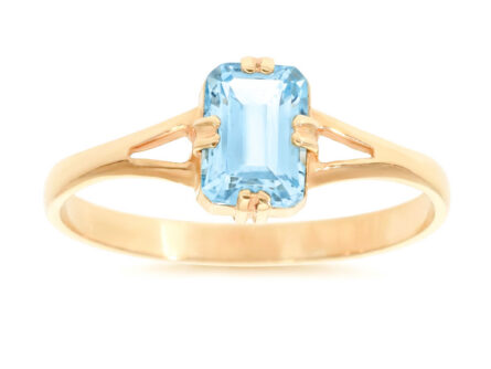 Kullast sõrmus topaasiga Kood: rn0129-topaas