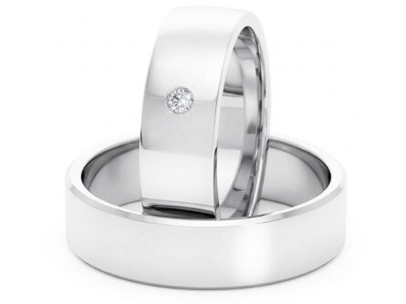Kullast abielusõrmus teemantiga Kood: Rn0167-6-v-1k