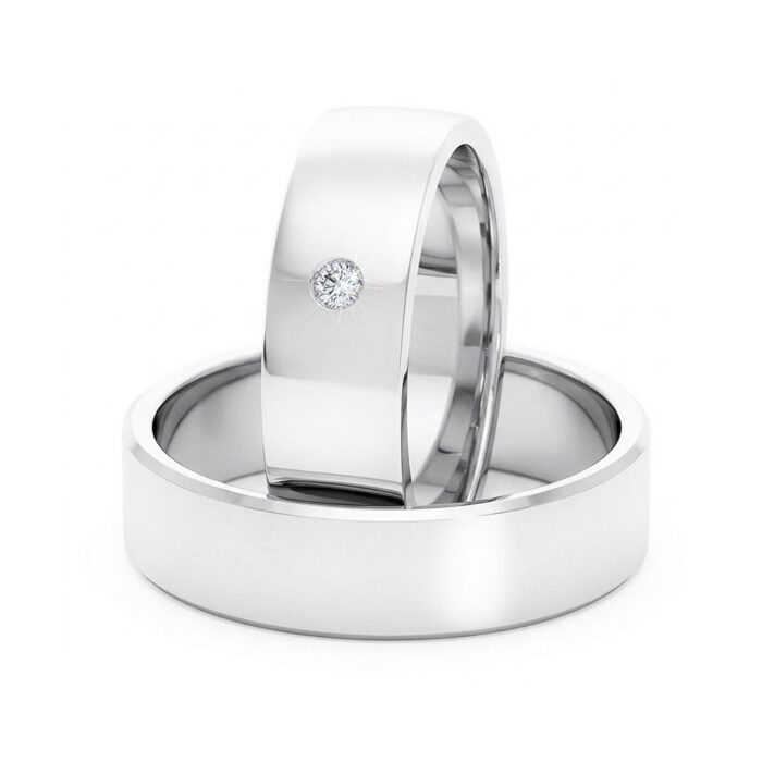 Kullast abielusõrmus teemantiga Kood: Rn0167-6-v-1k