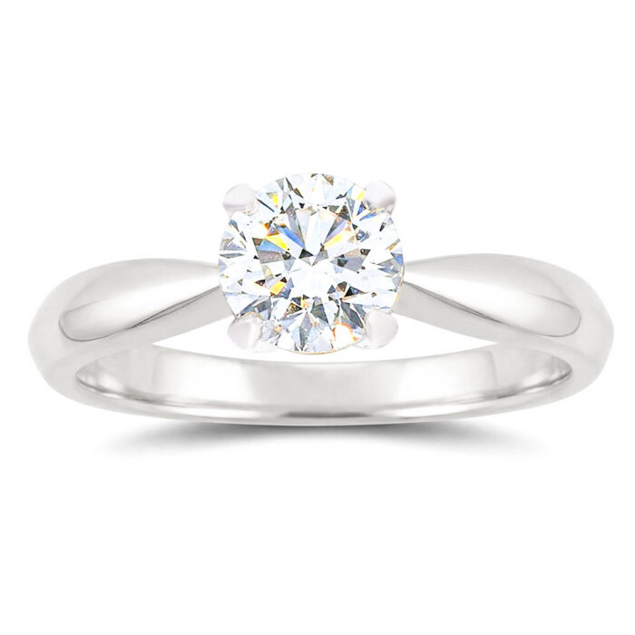 Teemantiga kihlasõrmus kullast 0,80 ct. Kood: RX3105-W-0,80