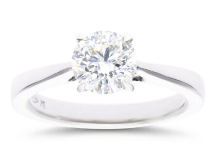 Kuldsõrmus teemantiga 1,03 ct. Kood: RX3128-w-1,0