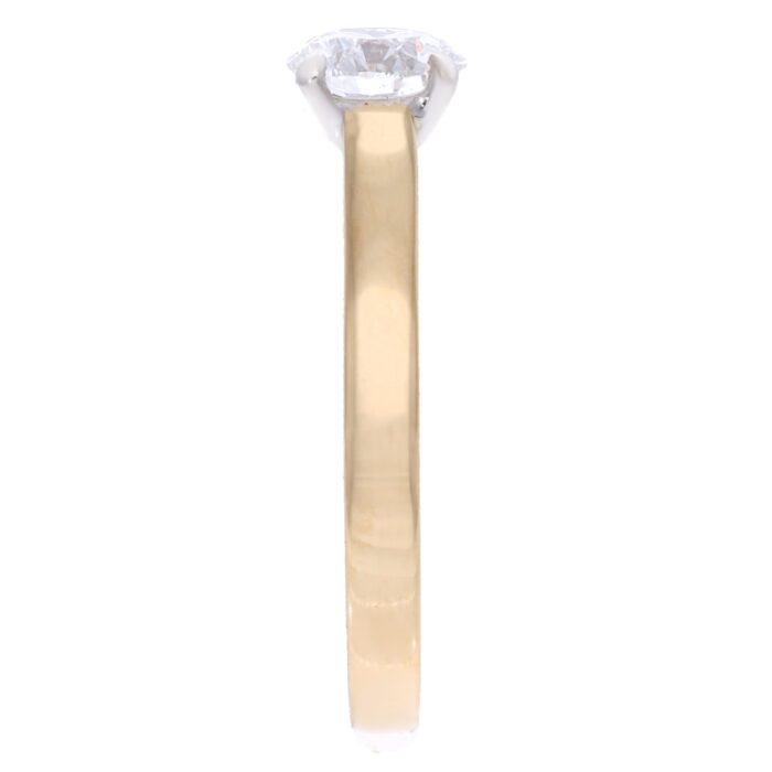 Kullast sõrmus teemantiga 0,80 ct. Kood: RX4083-Y-0,80 - Image 4