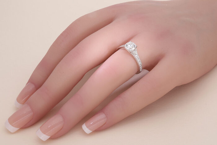 Teemantiga kihlasõrmus valgest kullast 1,29 ct. Kood: RX5779M - Image 2