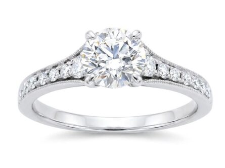 Teemantiga kihlasõrmus valgest kullast 1,29 ct. Kood: RX5779M