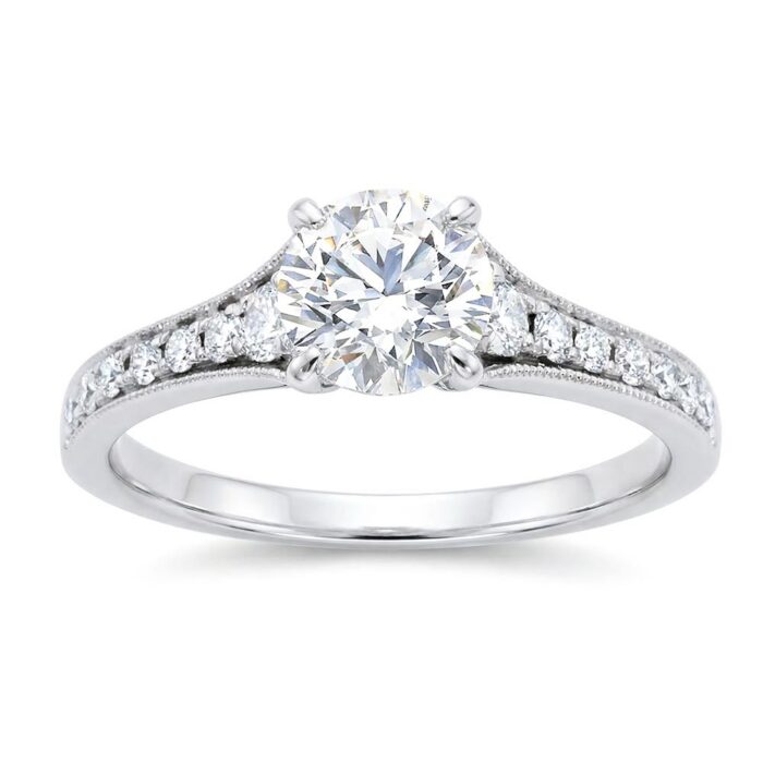 Teemantiga kihlasõrmus valgest kullast 1,29 ct. Kood: RX5779M