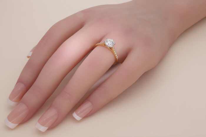 Teemantiga kihlasõrmus kullast 1,19 ct. Kood: RX6814 - Image 2