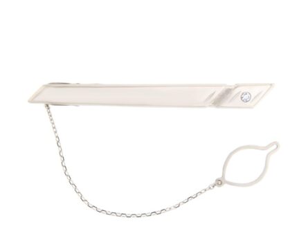 Gold tie pin with diamond Code: tp0109-1k-v