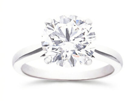 Kullast sõrmus laboris kasvatatud teemantiga Kood: RX3170-W-3,00