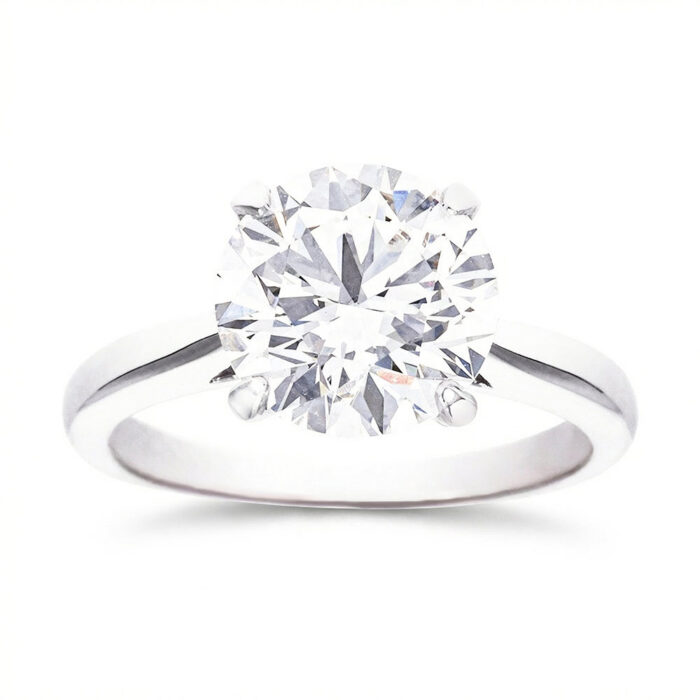 Kullast sõrmus laboris kasvatatud teemantiga Kood: RX3170-W-3,00