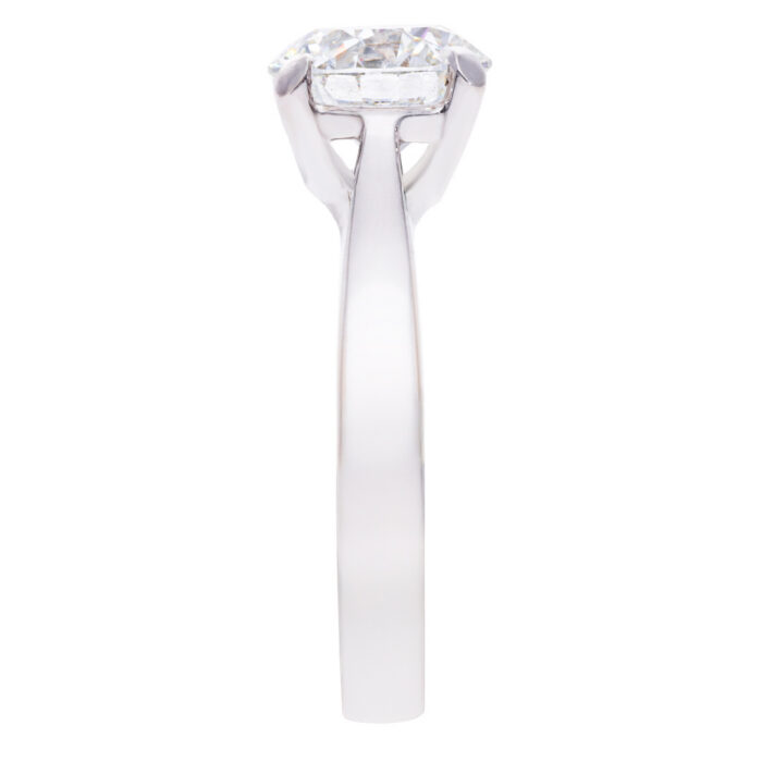 Kullast sõrmus laboris kasvatatud teemantiga 1,63 ct. Kood: RX3128-W-1,5-LAB - Image 2