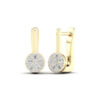 Kullast kõrvarõngad teemantidega 0,28 ct. Kood: 127hkc
