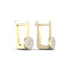 Kullast kõrvarõngad teemantidega 0,28 ct. Kood: 127hkc