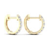 Kullast kõrvarõngad teemantidega 0,25 ct. Kood: 138hkc