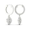 Kullast kõrvarõngad teemantidega 0,33 ct. Kood: 140hkc