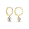 Kullast kõrvarõngad teemantidega 0,25 ct. Kood: 148hkc