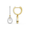 Kullast kõrvarõngad teemantidega 0,33 ct. Kood: 149hkc