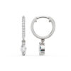 Kullast kõrvarõngad teemantidega 0,33 ct. Kood: 184hkc