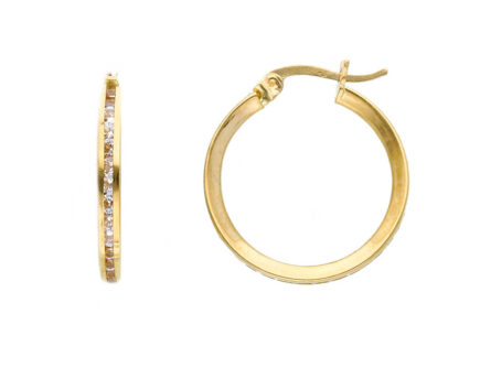 Kullast kõrvarõngad tsirkoonidega Kood: 169885