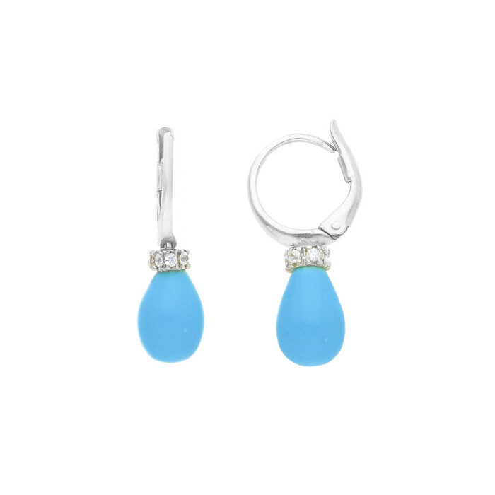 Kullast kõrvarõngad türkiisiga Kood: 264213