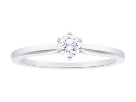 Kullast sõrmus teemantiga 0,21 ct. Kood: 115ap