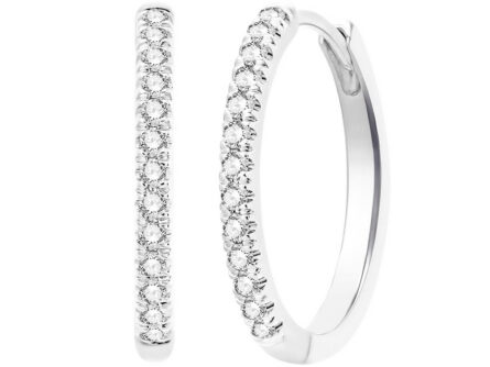 Kullast kõrvarõngad teemantidega 0,21 ct. Kood: 98una