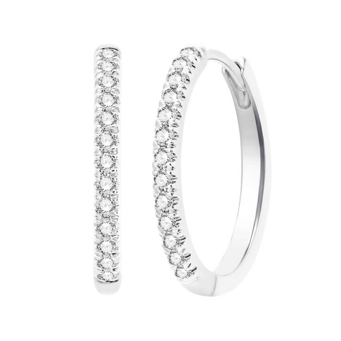 Kullast kõrvarõngad teemantidega 0,21 ct. Kood: 98una